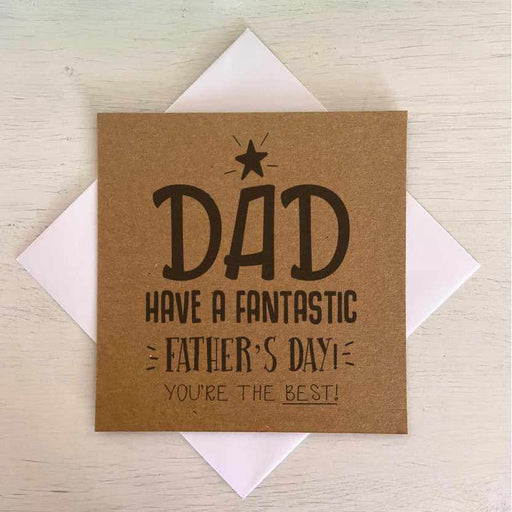 Dad Have A Fantastic Father's Day Greetings Card - Kraft Greetings Card The Gifted Panda