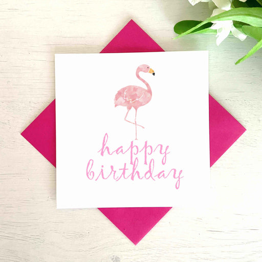 Flamingo Happy Birthday Card Greetings Card The Gifted Panda