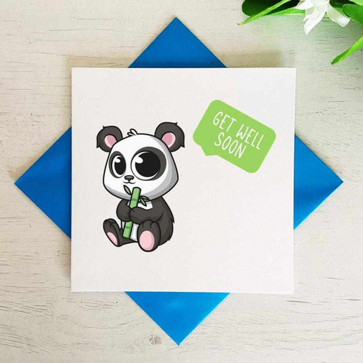 Get Well Soon Panda Greeting Card Greetings Card The Gifted Panda