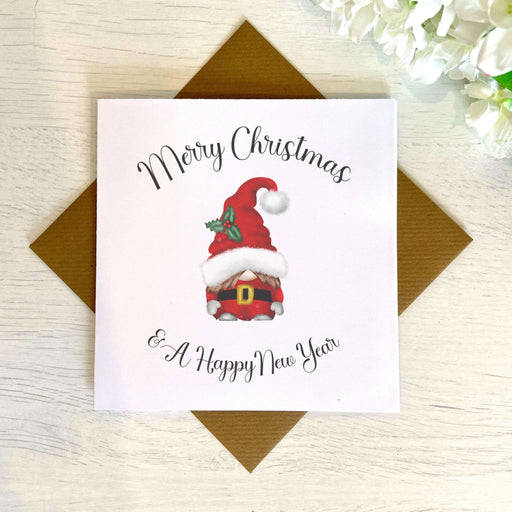 Gnome Merry Christmas & Happy New Year - Greeting Card