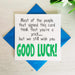 Good Luck Rude Leavers Card Greetings Card The Gifted Panda