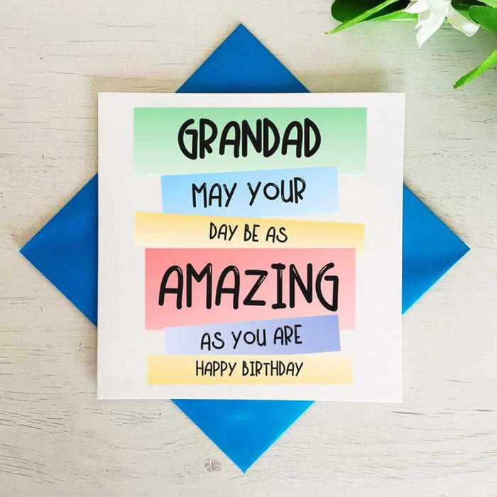 Grandad Happy Birthday Greetings Card Greetings Card The Gifted Panda