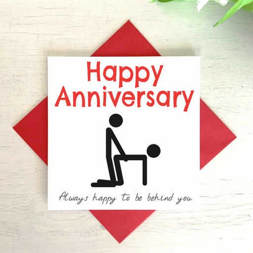 Happy Anniversary, always happy to be behind you - Card Greetings Card The Gifted Panda