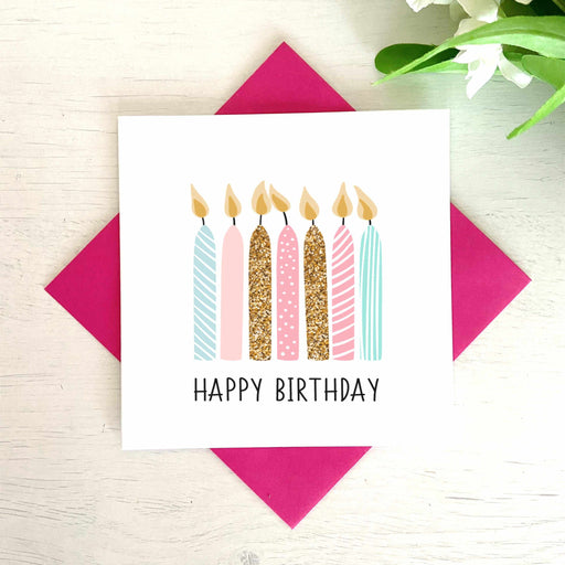 Happy Birthday Candles Card Greetings Card The Gifted Panda
