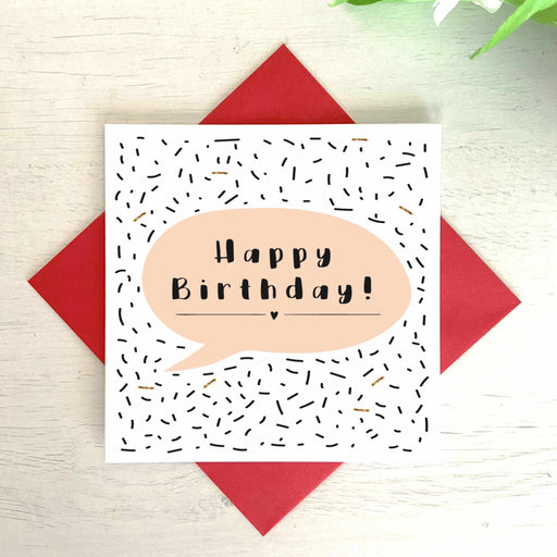 Happy Birthday Speech Bubble Card Greetings Card The Gifted Panda