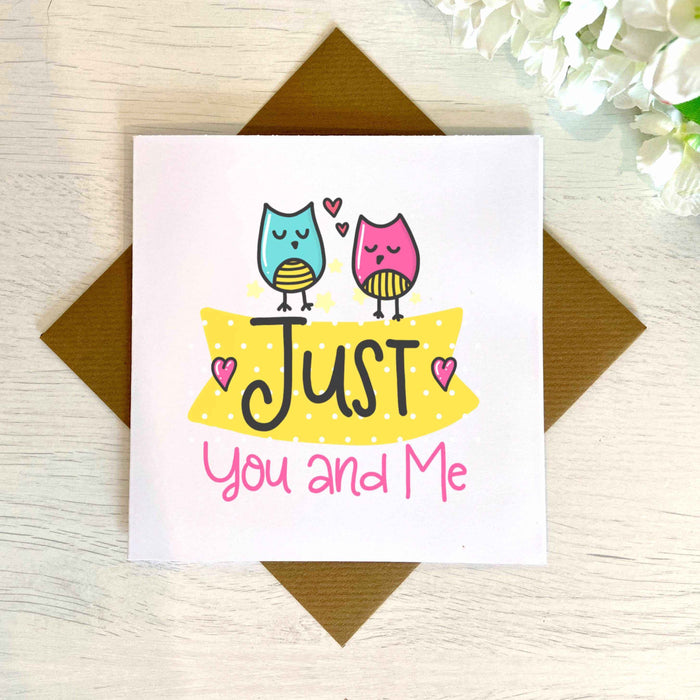 Just You And Me Greetings Card Greetings Card The Gifted Panda