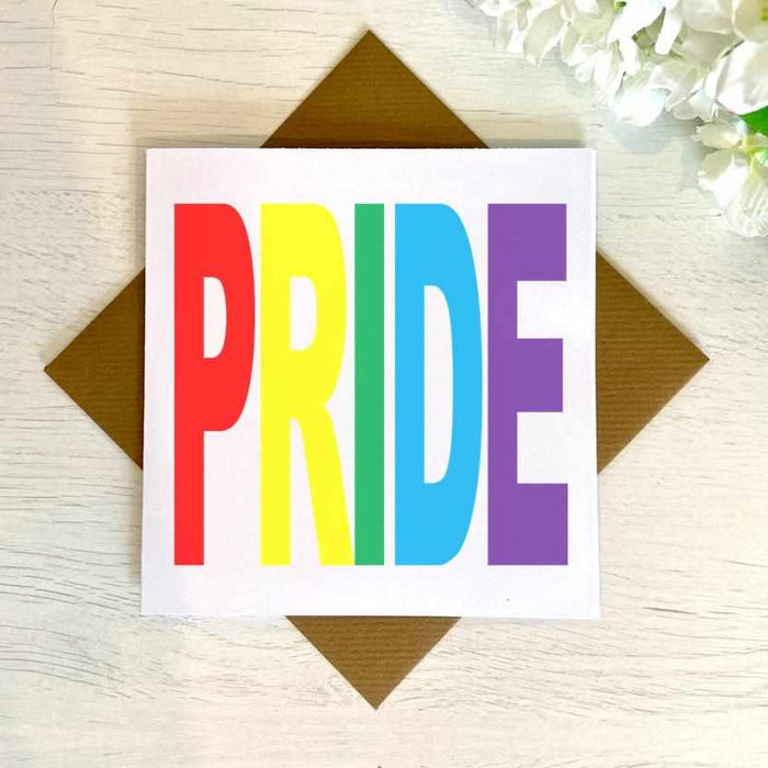 LGBTQ+ Colourful Pride Greetings Card