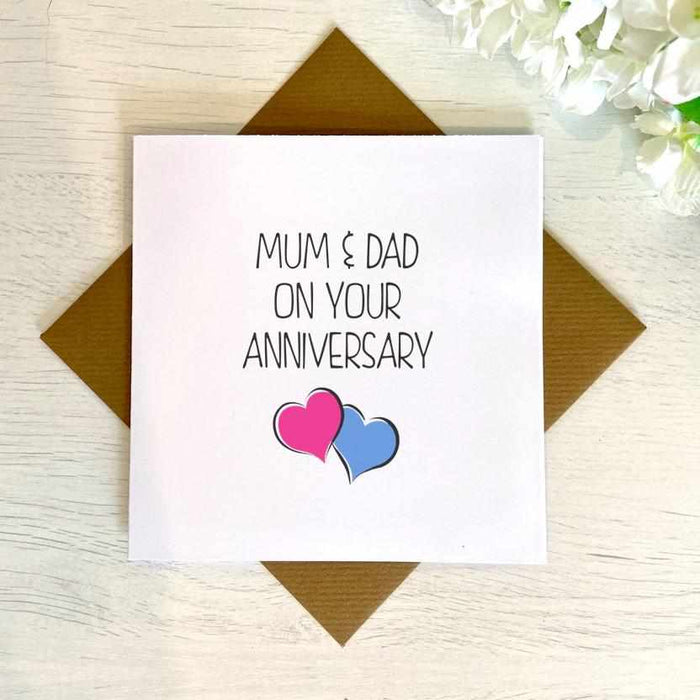 On Your Anniversary Mum/Dad Card