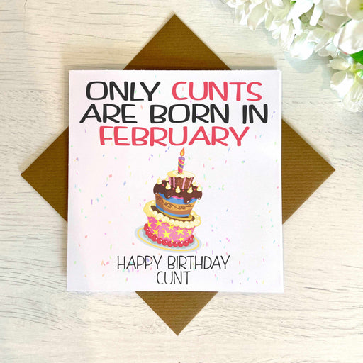 Only XXX Are Born - Cake Design - Greetings Card Greetings Card The Gifted Panda