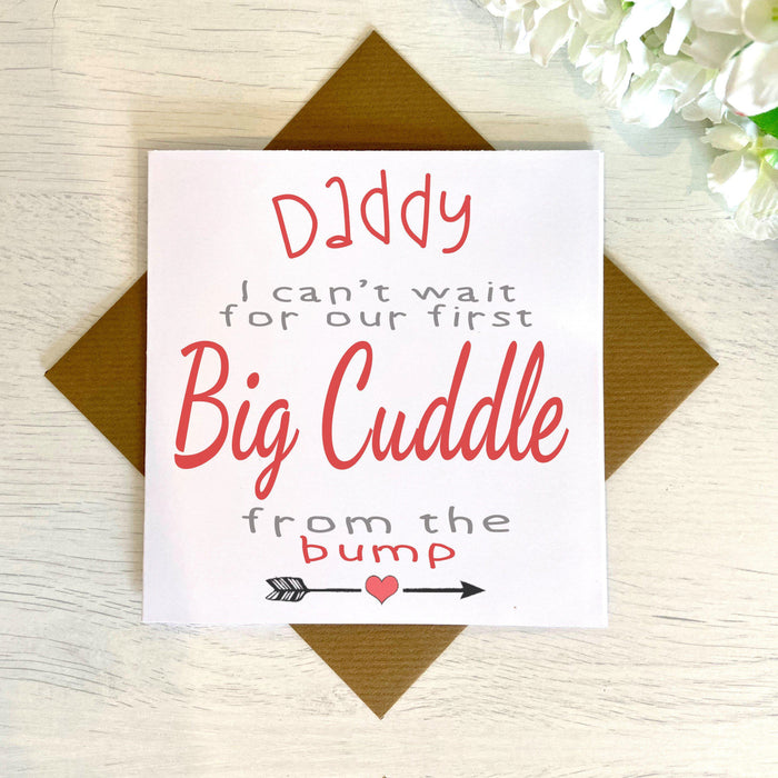 Our First Big Cuddle Father's Day Greetings Card