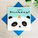 Panda Happy Birthday Card Greetings Card The Gifted Panda