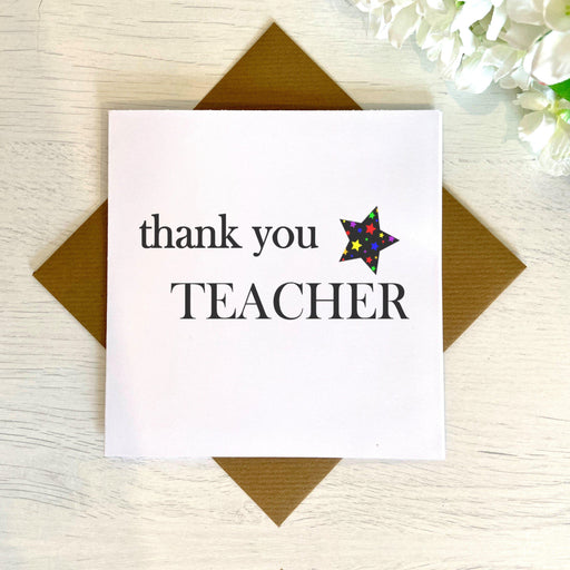 Thank You Teacher Greetings Card