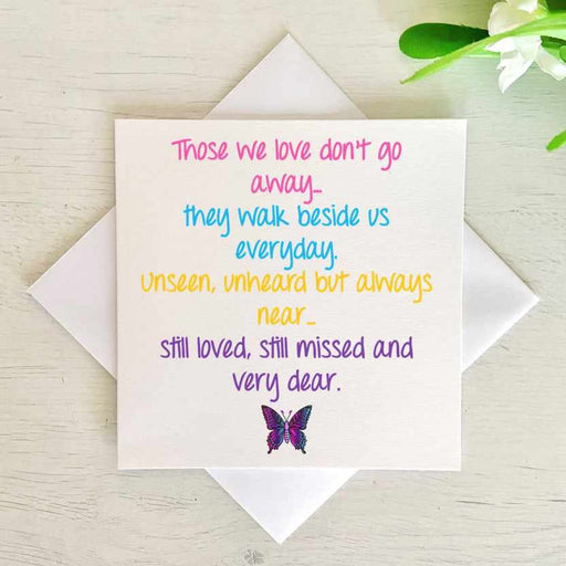 Those We Love Don't Go Away Greeting Card Greetings Card The Gifted Panda