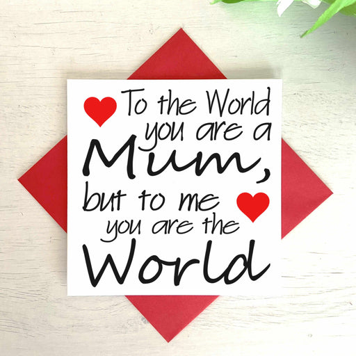 To The World You Are A Mum Card Greetings Card The Gifted Panda