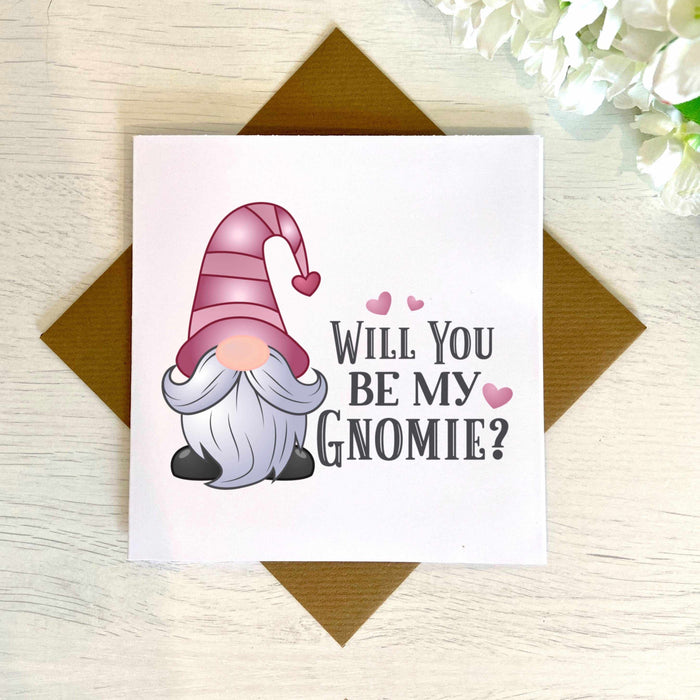 Will You Be My Gnomie Card Greetings Card The Gifted Panda