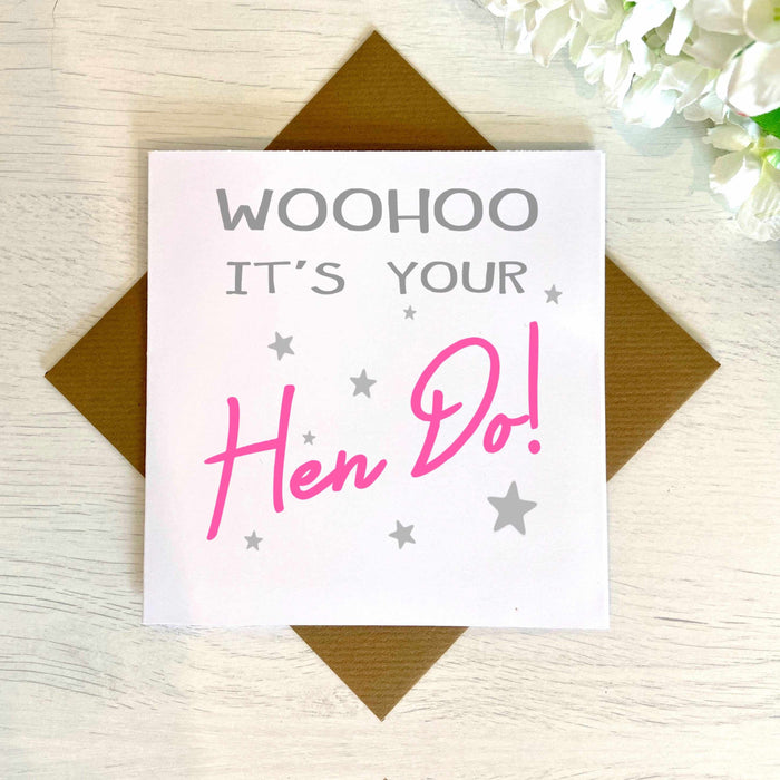 Woohoo It's Your Hen Do Greetings Card Greetings Card The Gifted Panda
