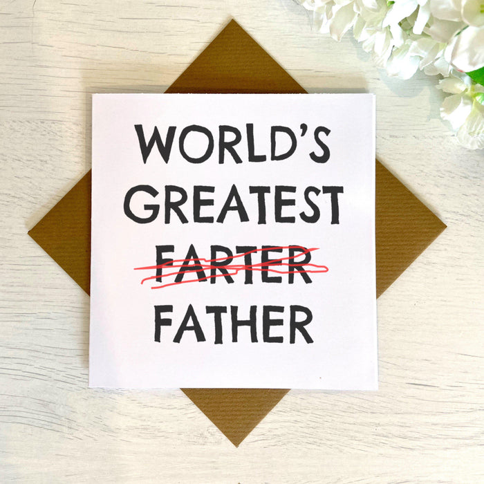 World's Greatest Farter Greetings Card