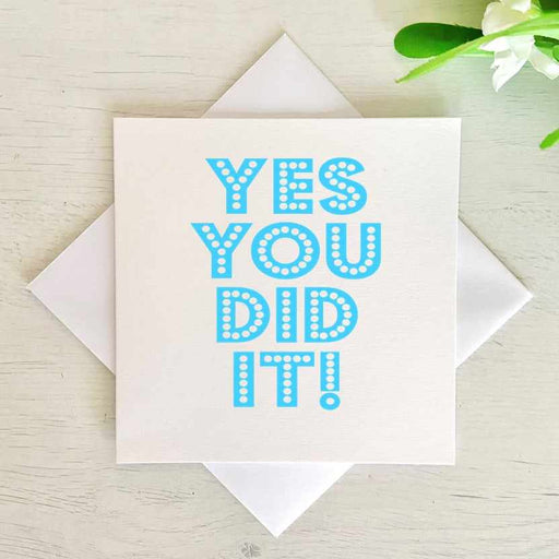 You Did It - Blue - Greetings Card Greetings Card The Gifted Panda