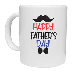 Happy Father's Day Moustache Mug - The Gifted Panda