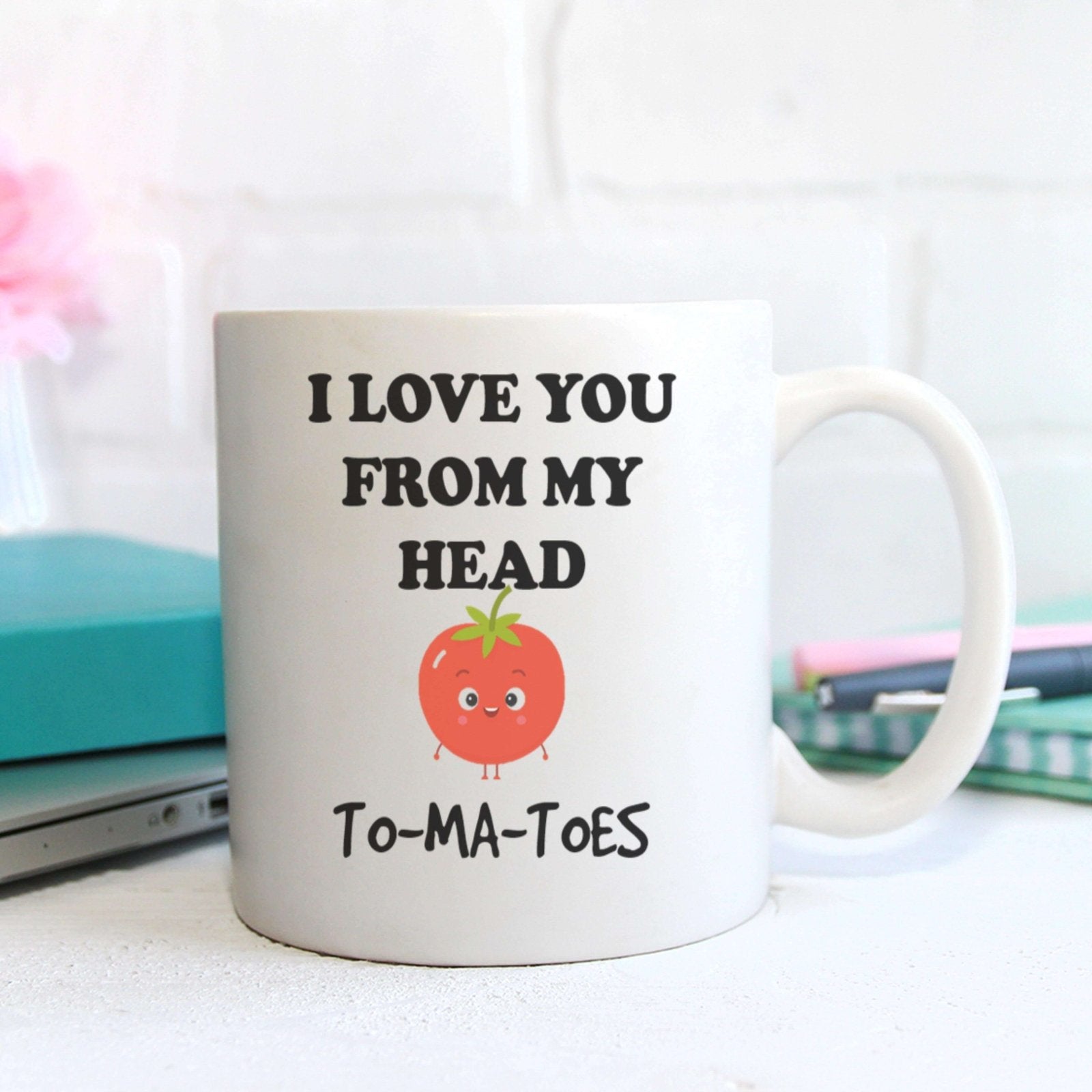 I Love You From My Head To-Ma-Toes - Mug Secondary image