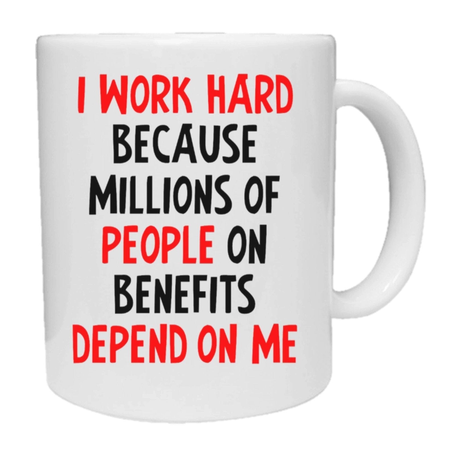 I Work Hard Novelty Mug - The Gifted Panda Main image