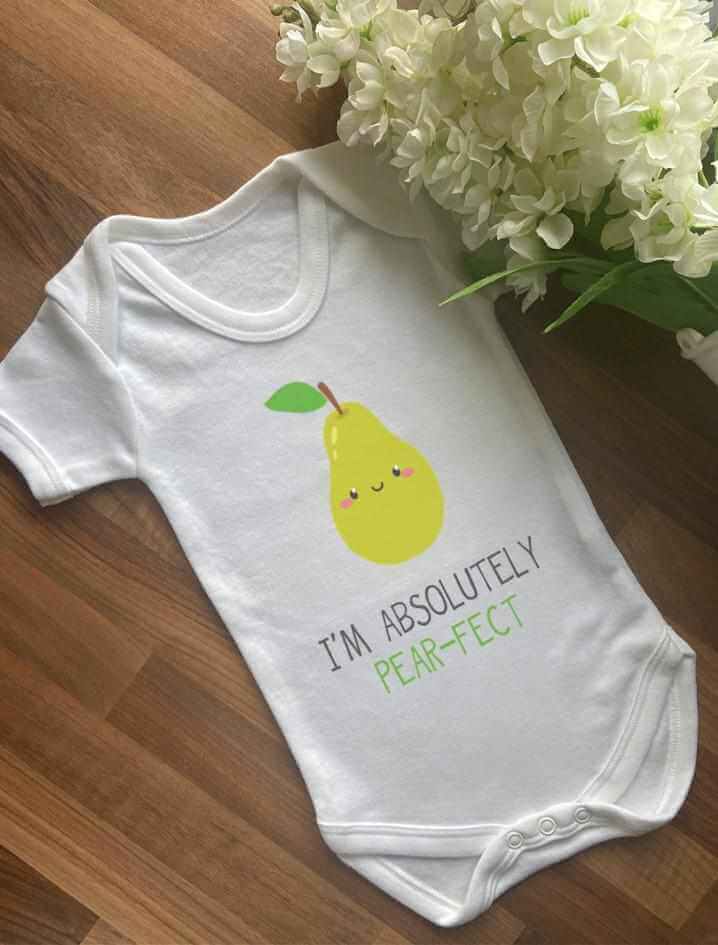 I'm Absolutely Pear - fect Baby Vest - The Gifted Panda