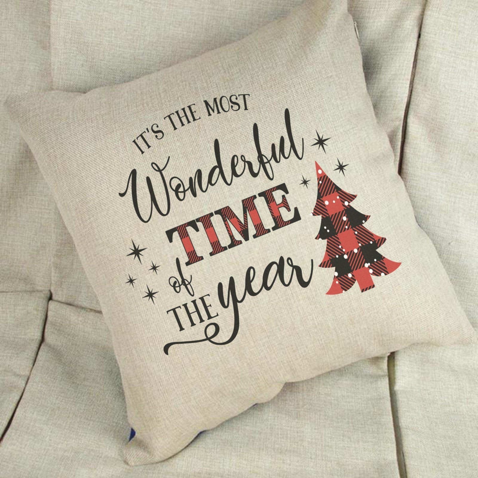 It's The Most Wonderful Time Of The Year Cushion - The Gifted Panda