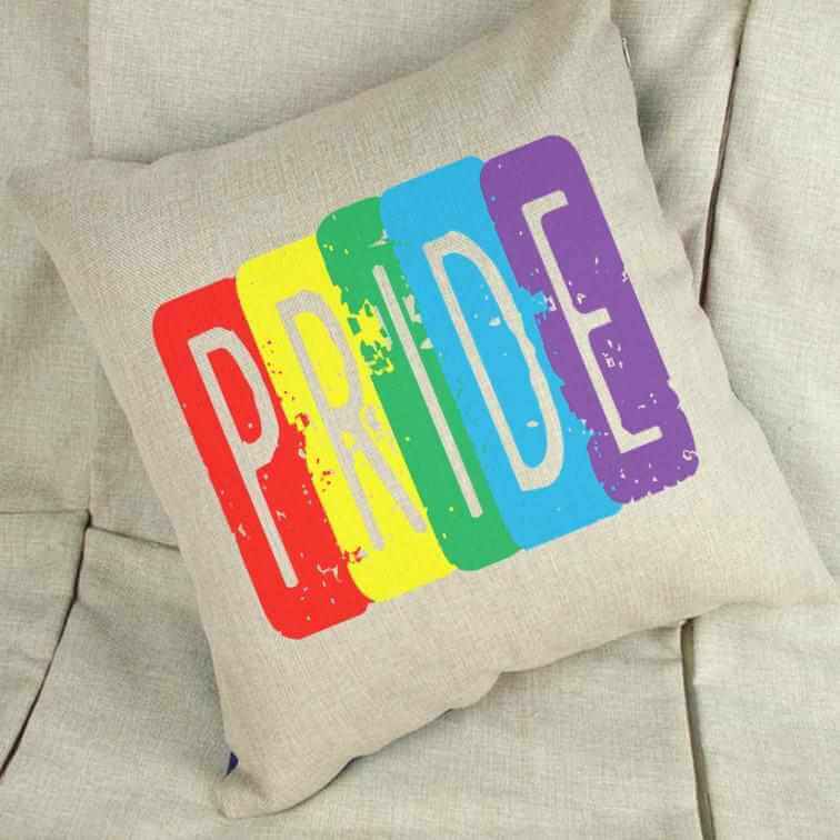 LGBTQ+ Colourful Pride Cushion Cover - The Gifted Panda Main image