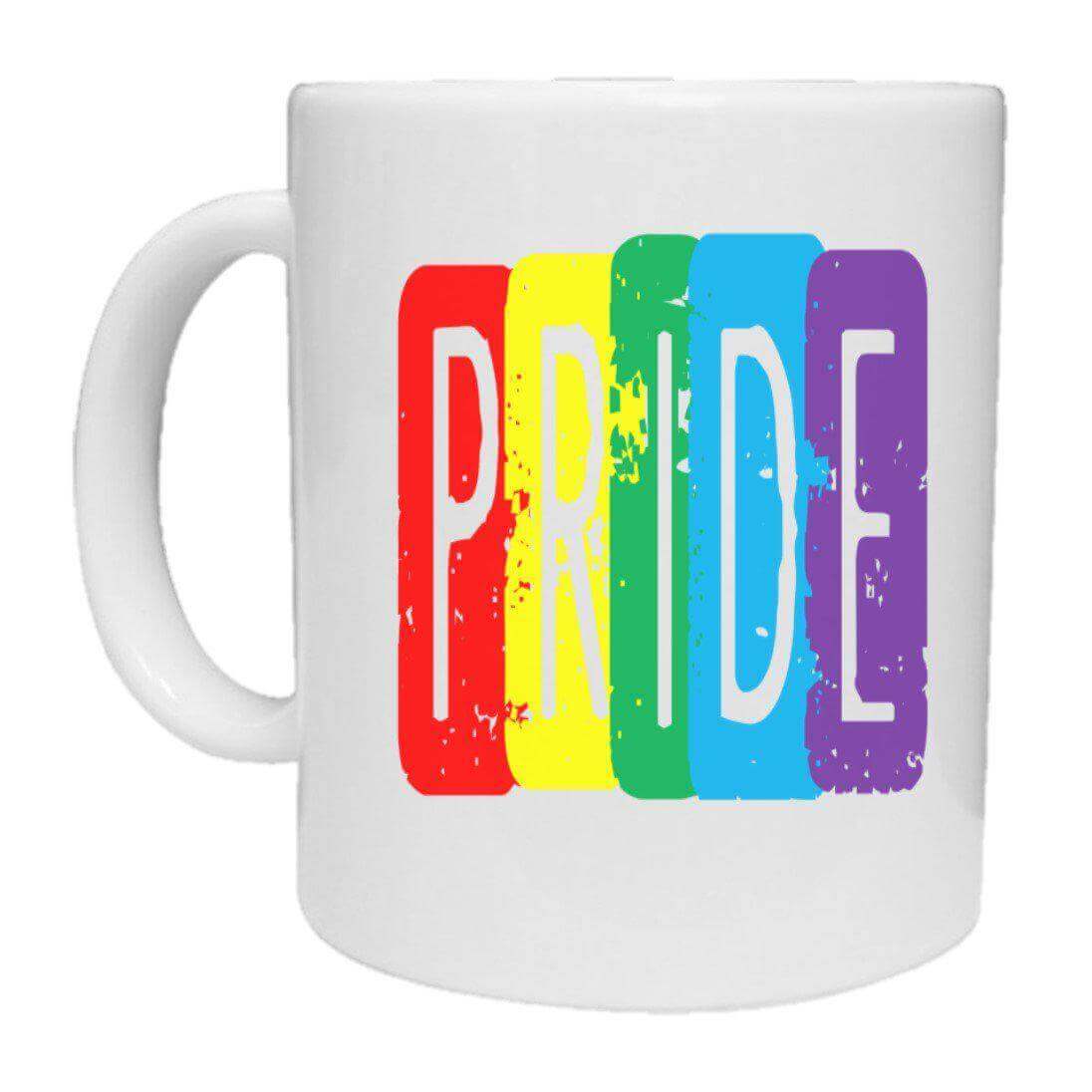 LGBTQ+ Distorted Pride Mug - The Gifted Panda
