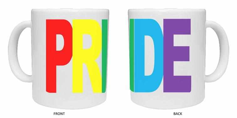 LGBTQ "PRIDE" Rainbow Wrap Around Mug - The Gifted Panda