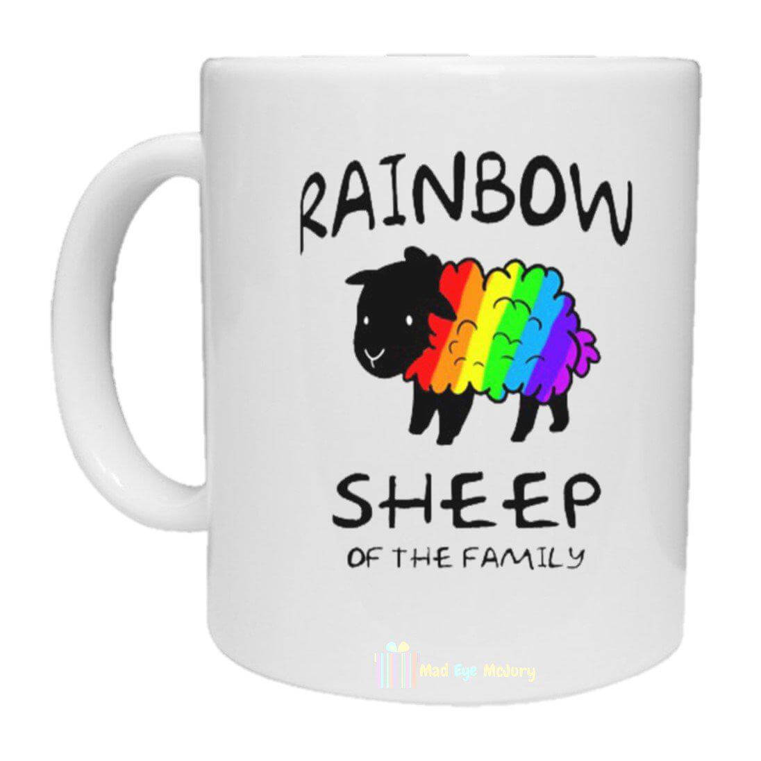 LGBTQ+ Rainbow Sheep Of The Family Mug - The Gifted Panda Main image