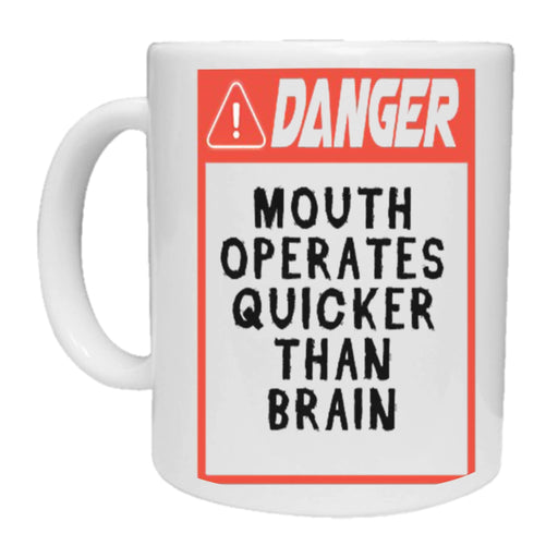 Danger Mouth Operates Quicker Than Brain Mug