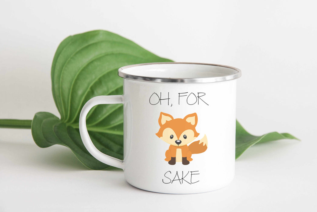 For Fox Sake Enamel Mug mug The Gifted Panda