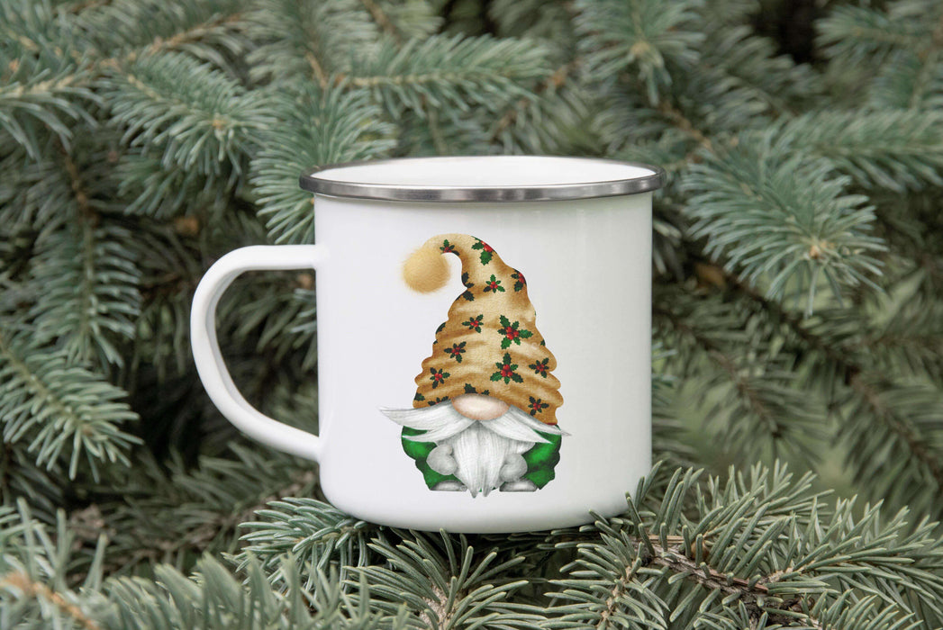 Gnome Christmas Enamel Mug