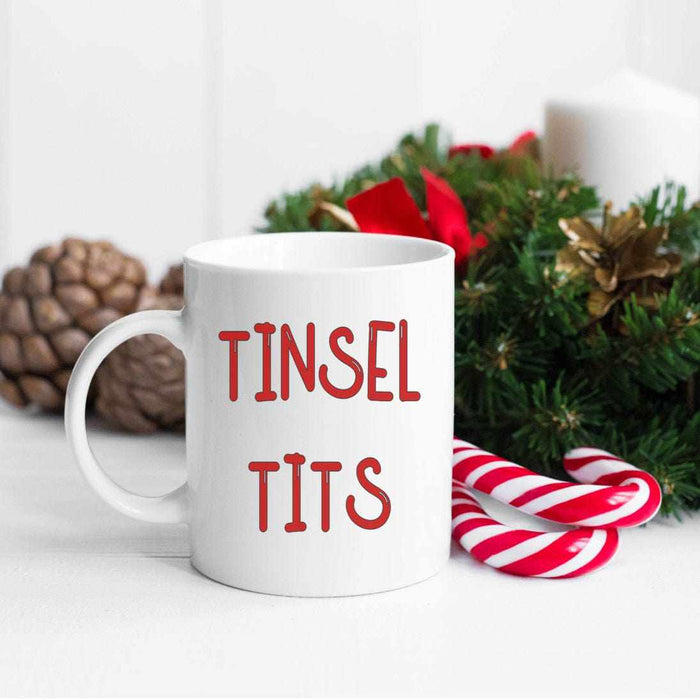 Jingle Balls Tinsel Tits Christmas Mug mug The Gifted Panda