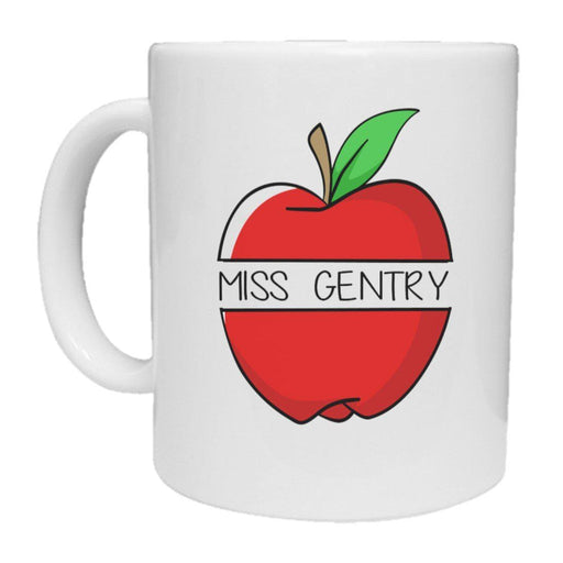 Personalised Thank You Teacher Apple Mug