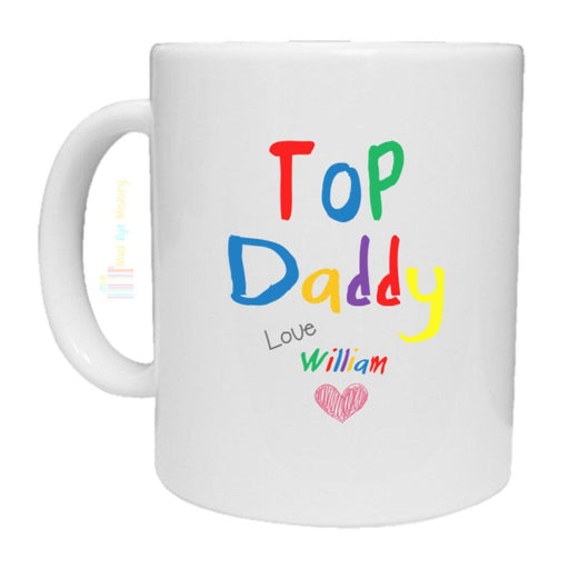 Personalised Top Mummy Top Daddy Mug