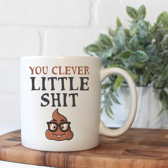 You Clever Little Shit Emoji - Mug