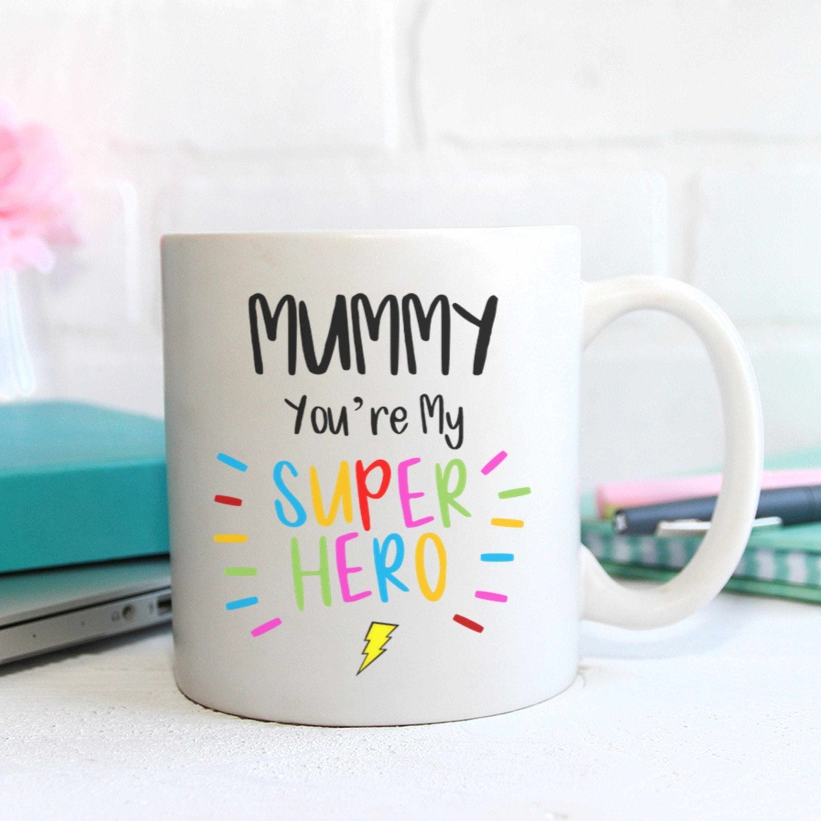 Mummy Mum You're My Superhero Mug - The Gifted Panda