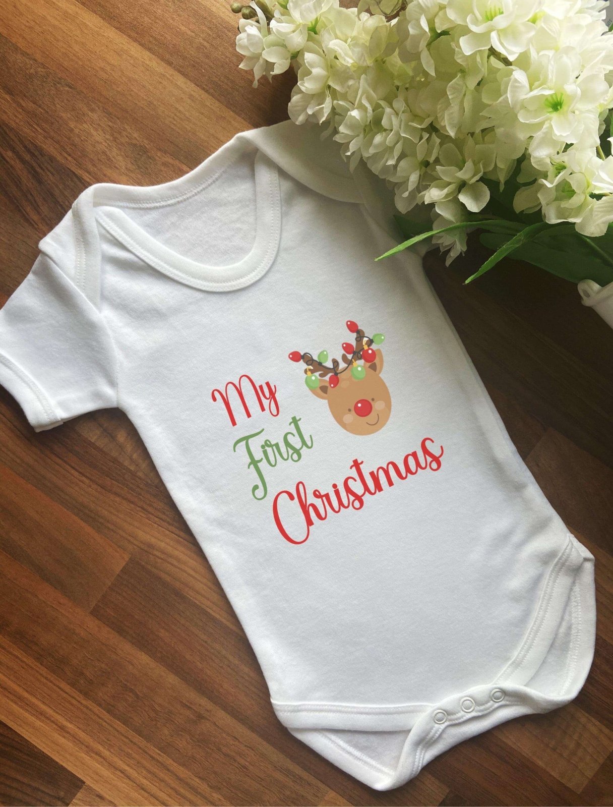 My First Christmas Baby Vest Secondary image