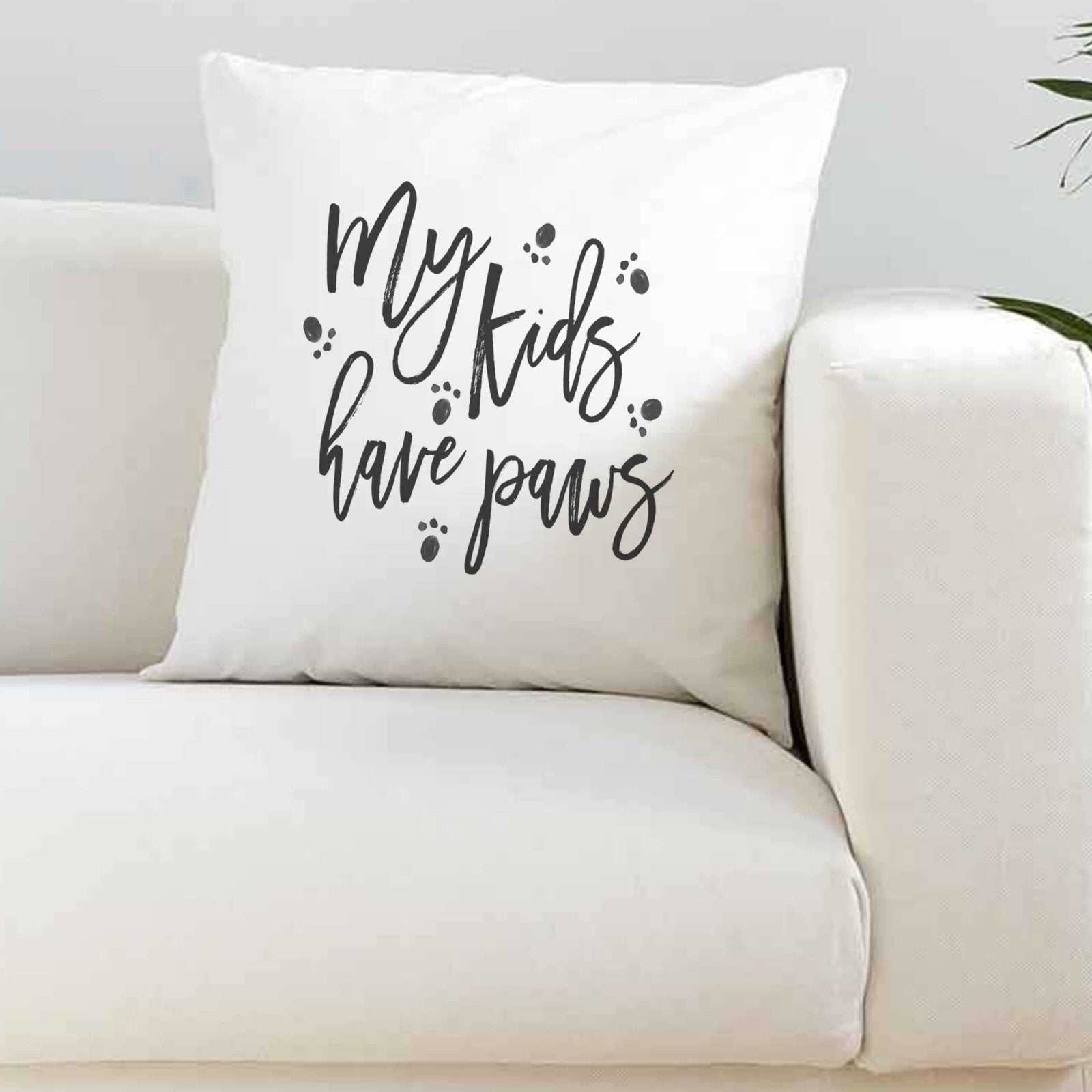 My Kids Have Paws Silky Cushion Cover - The Gifted Panda Main image