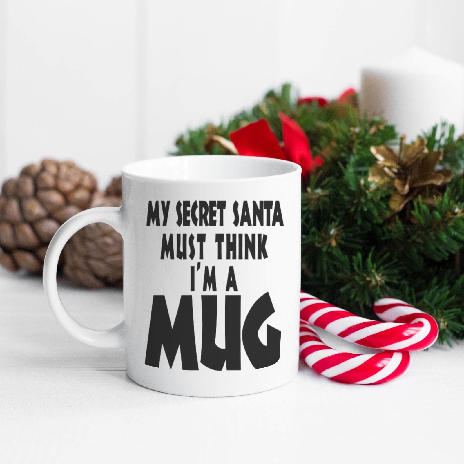 My Secret Santa Must Think I'm A Mug Novelty Mug - The Gifted Panda Main image