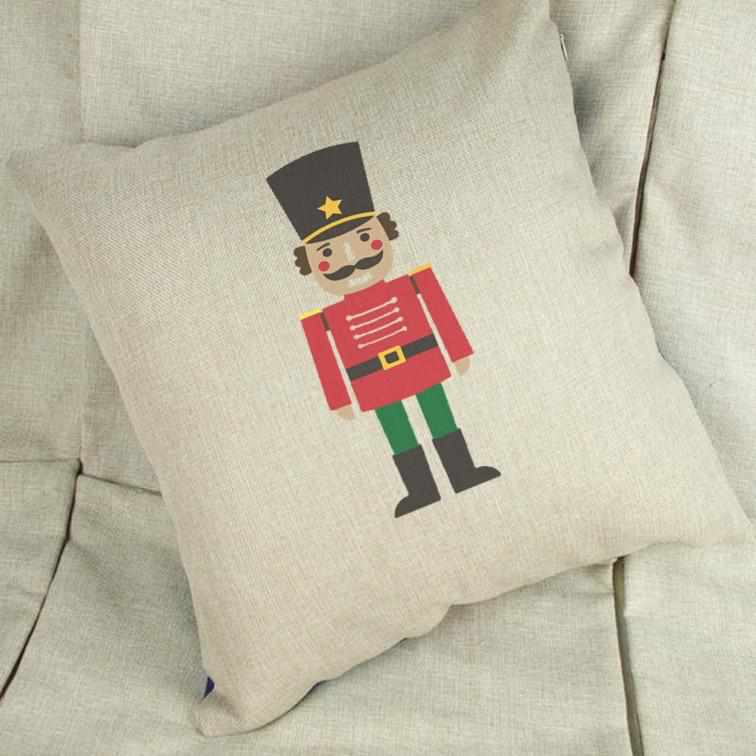 Nutcracker Linen Cushion Cover - The Gifted Panda Main image