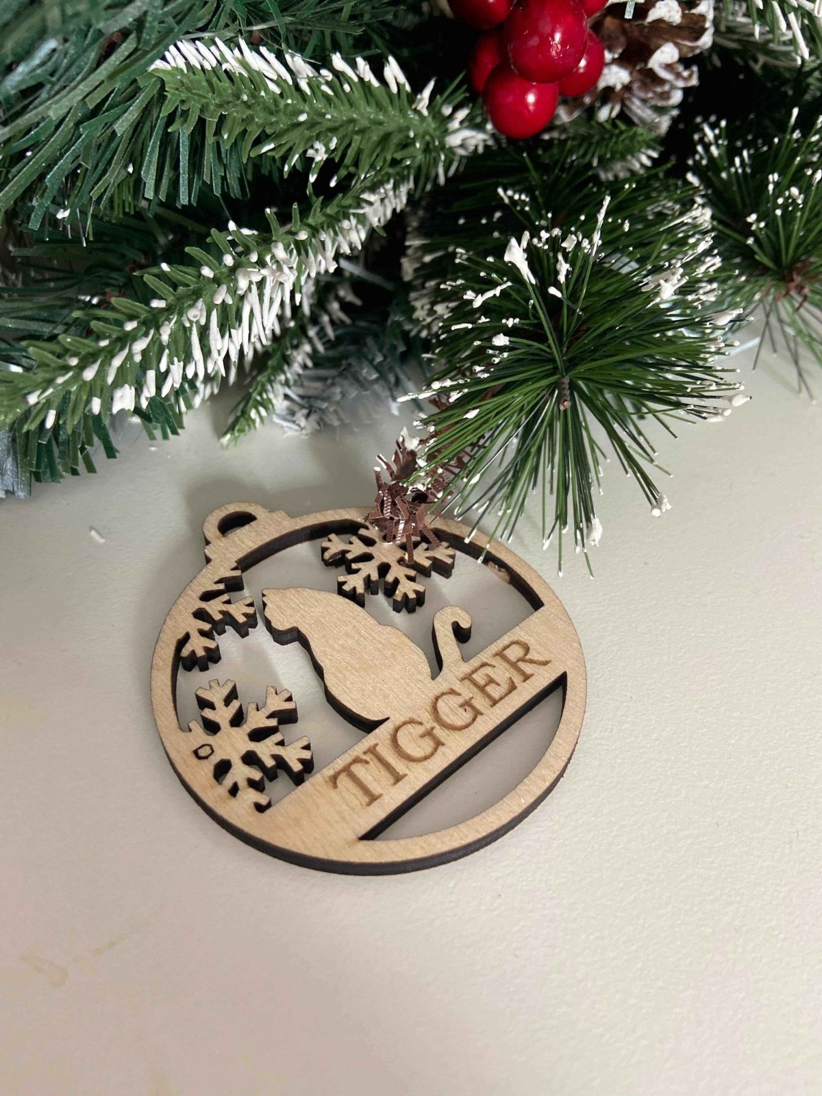 Personalised Cat Christmas Tree Ornaments - The Gifted Panda