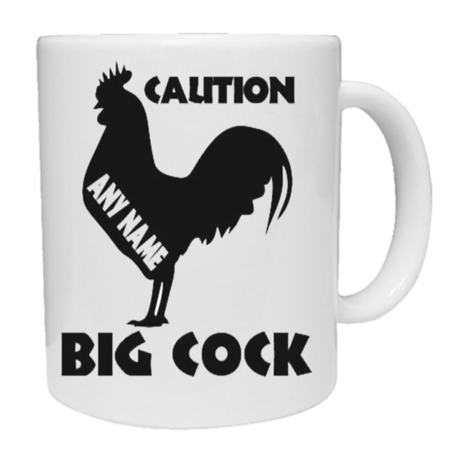 Personalised Caution Big Cock Mug - The Gifted Panda Main image