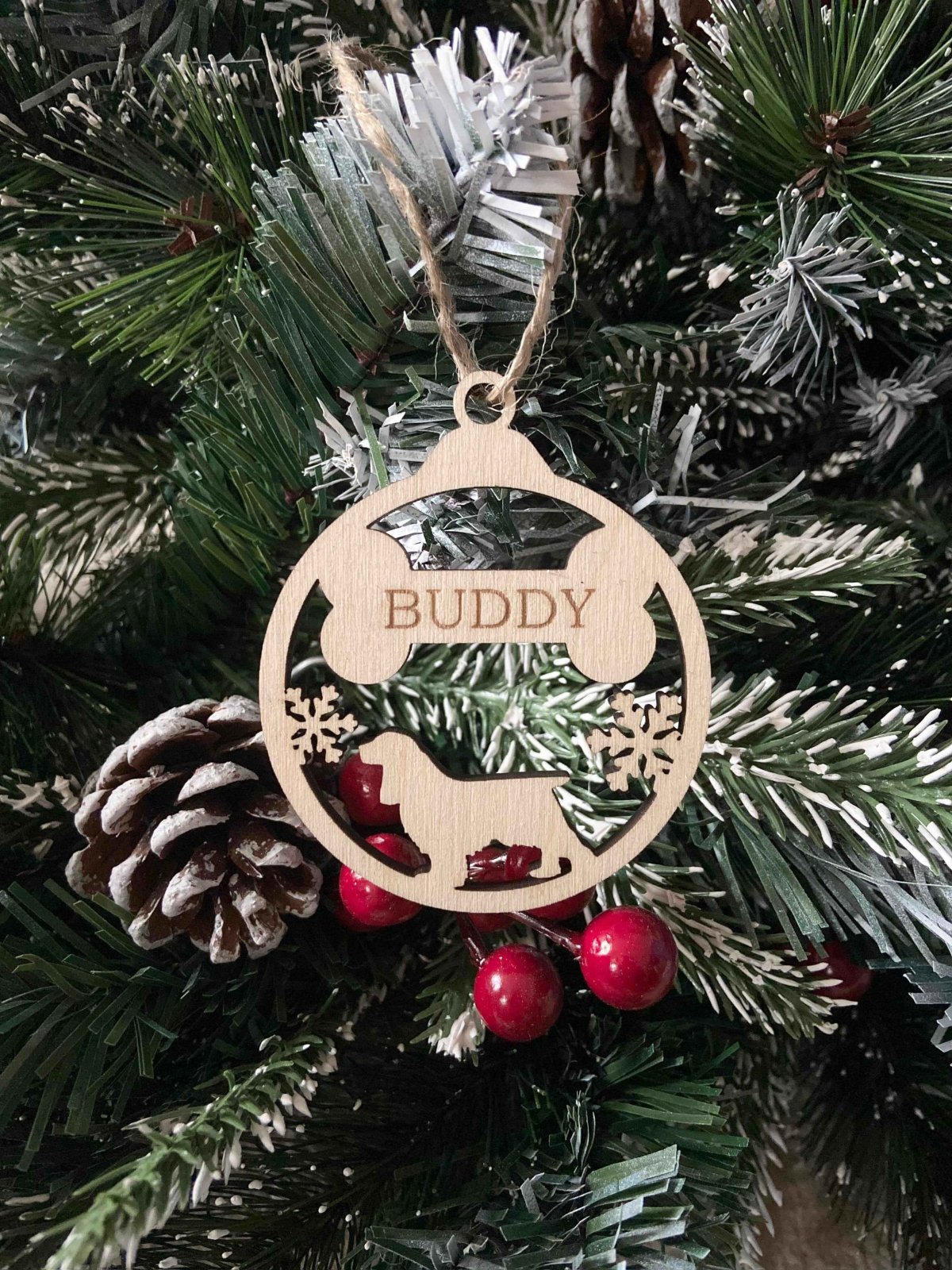 Personalised Dog Christmas Tree Ornaments Secondary image