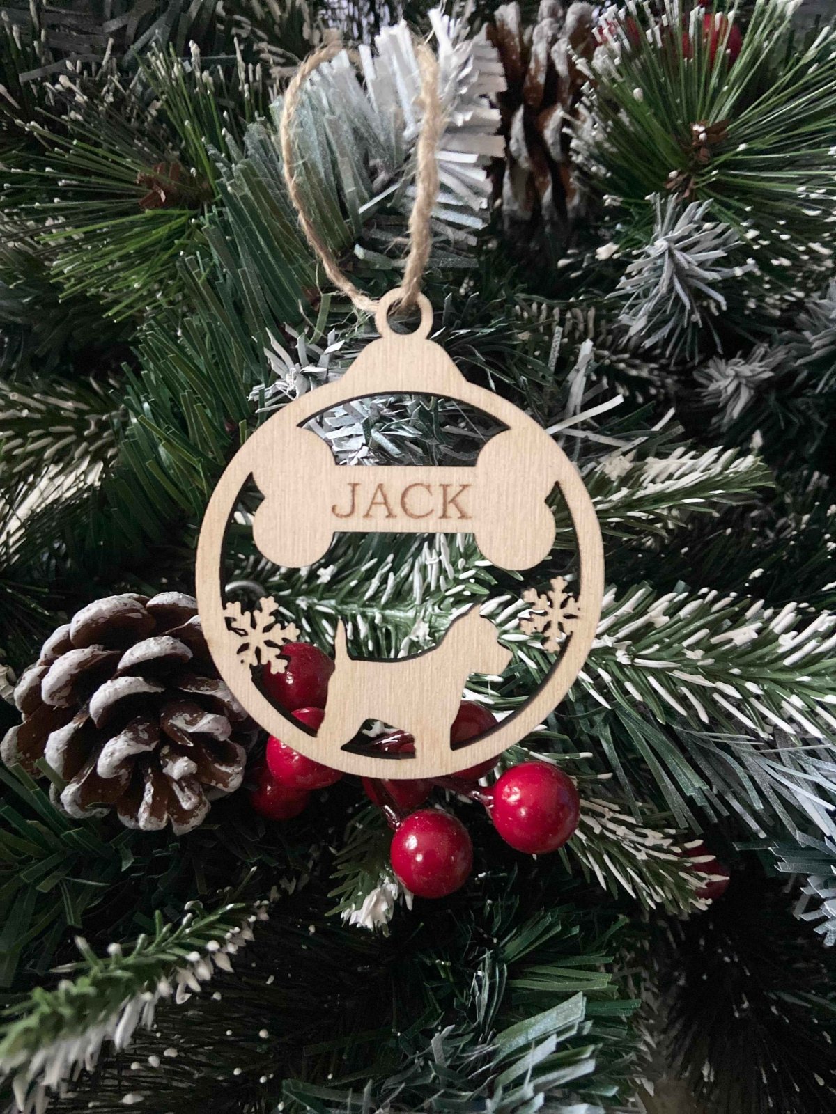 Personalised Dog Christmas Tree Ornaments - The Gifted Panda