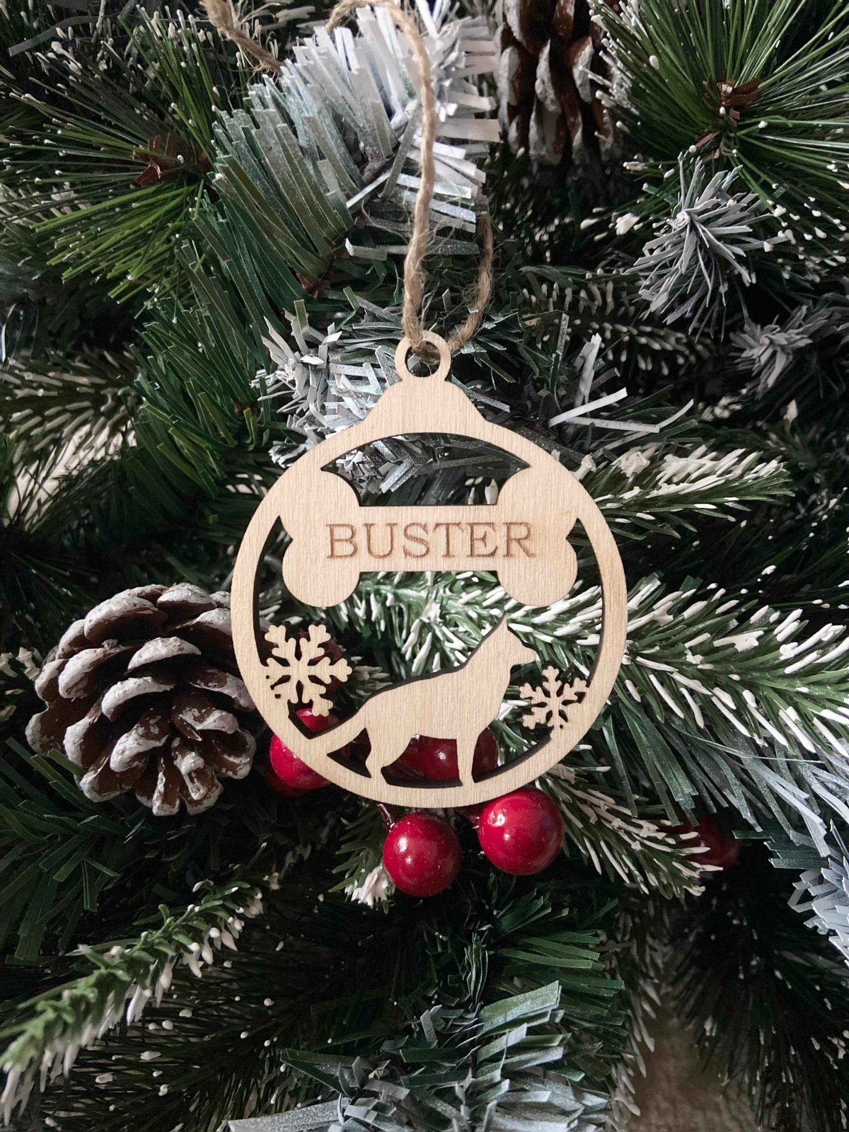 Personalised Dog Christmas Tree Ornaments - The Gifted Panda