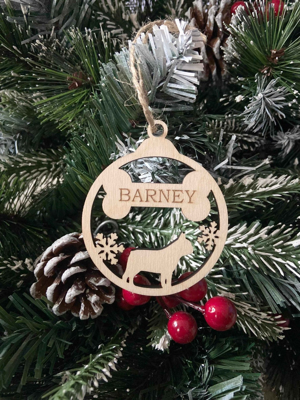 Personalised Dog Christmas Tree Ornaments - The Gifted Panda