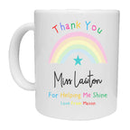 Personalised Pastel Thank You Teacher Mug - The Gifted Panda